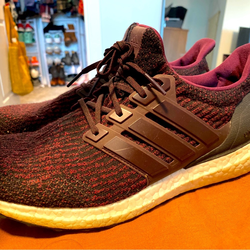 Burgundy Adidas Men’s Ultra Boost